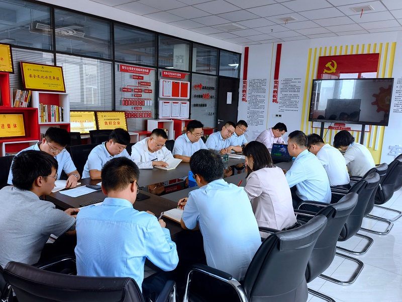 智引公司傳達學習生態(tài)水泥公司“防范化解重大風險專題工作布置會”精神